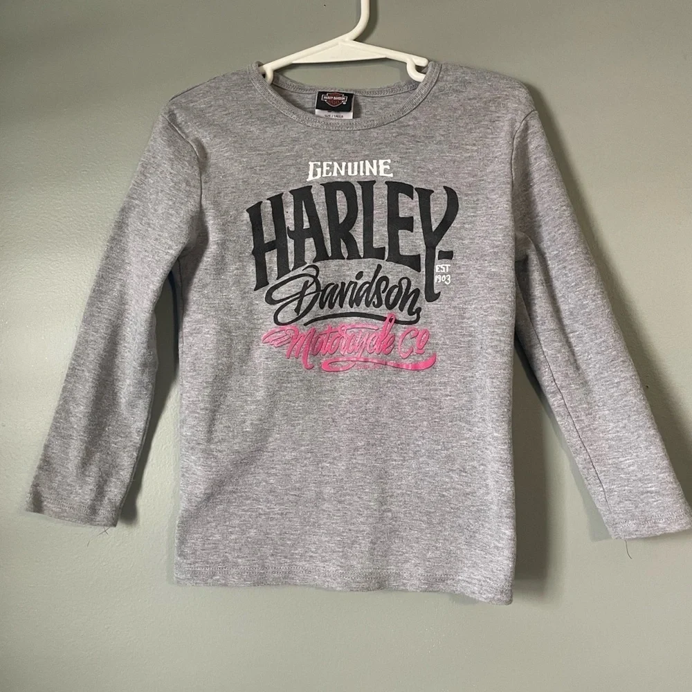 Harley Davidson Kids Size 6 long sleeve shirt